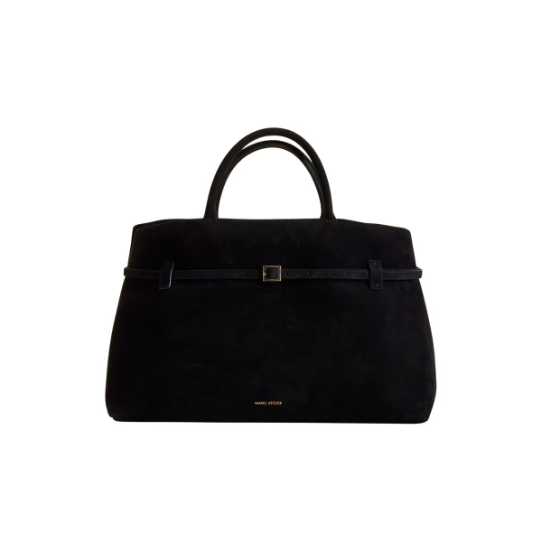 Manu Atelier Le Cambon 40 Black Suede luxury Bags from  Luxury Handbags Marketplace