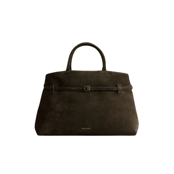 Manu Atelier Le Cambon 40 Tobacco Green Suede luxury Bags from  Luxury Handbags Marketplace