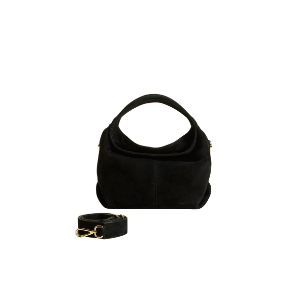 Manu Atelier Mini Gala Black Suede luxury Bags from  Luxury Handbags Marketplace