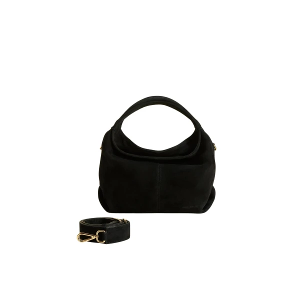 Manu Atelier Mini Gala Black Suede luxury Bags from  Luxury Handbags Marketplace