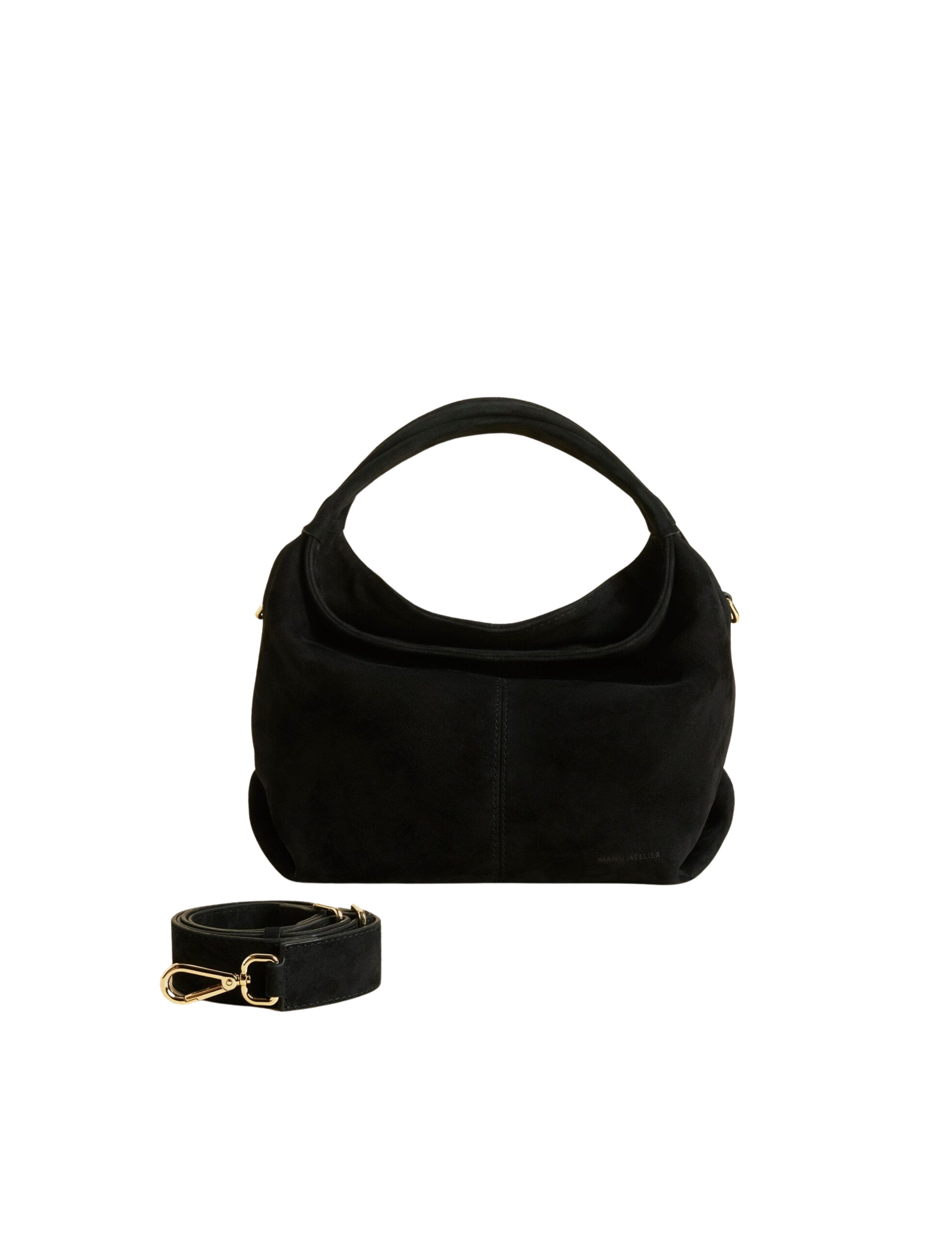Manu Atelier Mini Gala Black Suede luxury Bags from  Luxury Handbags Marketplace
