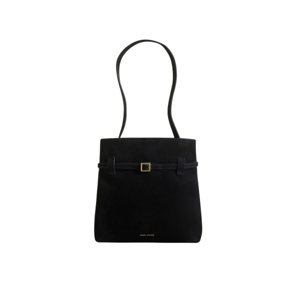 Manu Atelier Mini Tote du Jour Black Suede luxury Bags from  Luxury Handbags Marketplace