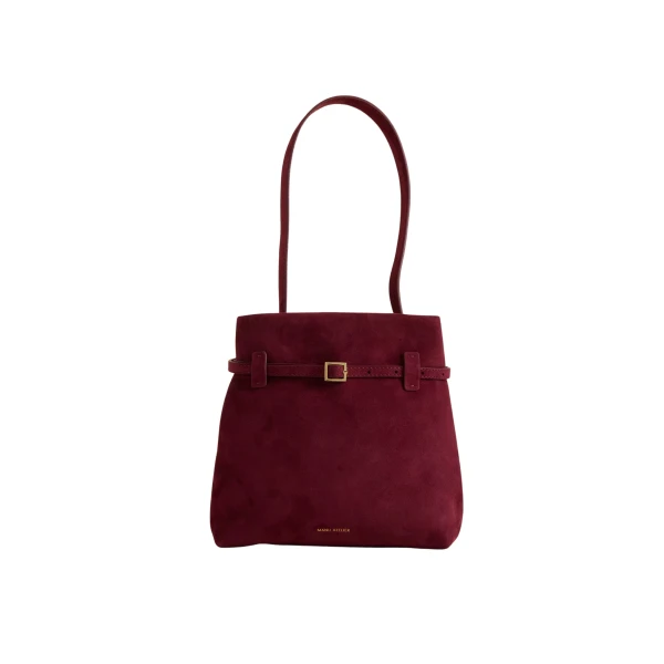 Manu Atelier Mini Tote du Jour Burgundy Suede luxury Bags from  Luxury Handbags Marketplace