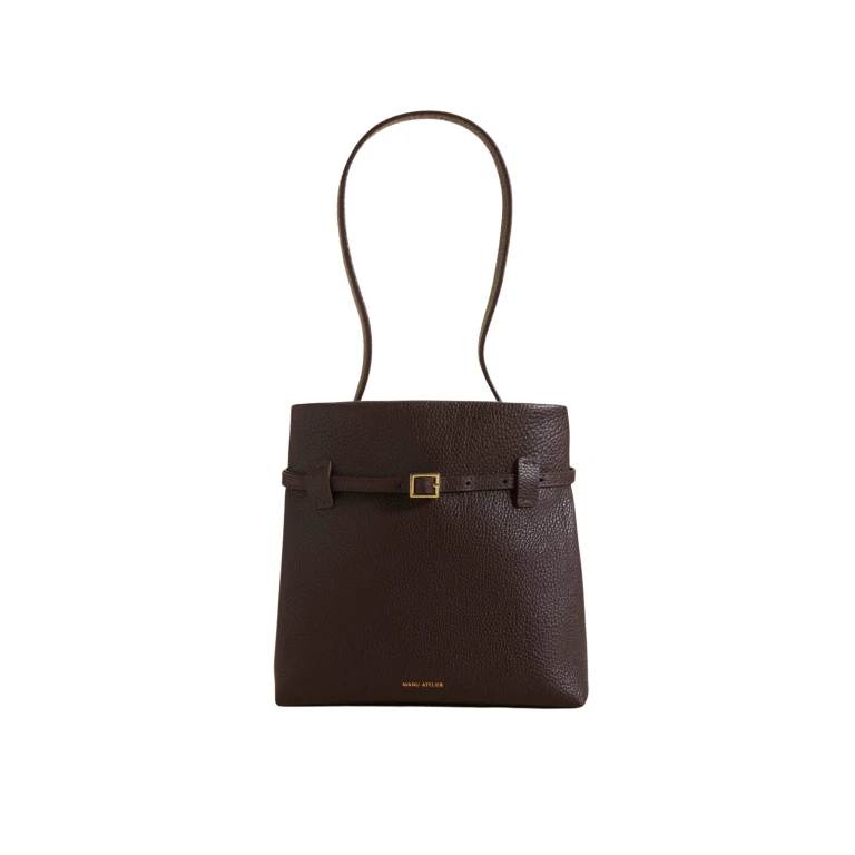 Manu Atelier Mini Tote du Jour Deep Brown luxury Bags from  Luxury Handbags Marketplace
