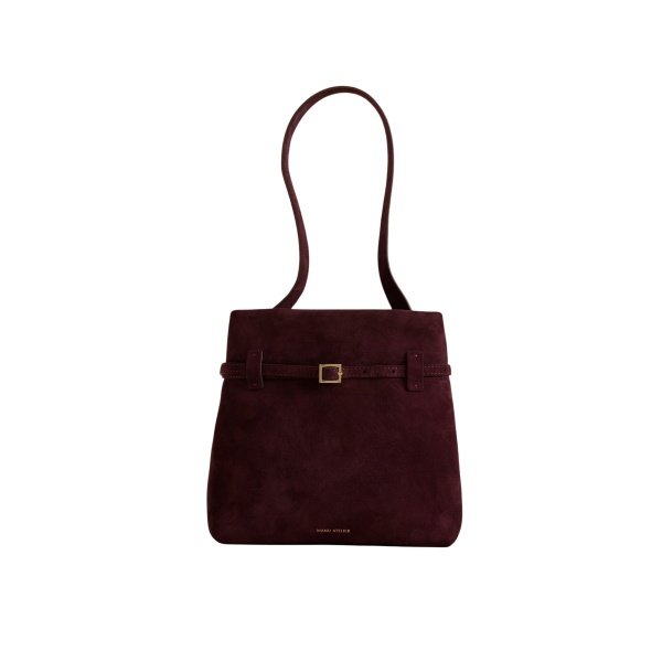 Manu Atelier Mini Tote du Jour Merlot Suede luxury Bags from  Luxury Handbags Marketplace