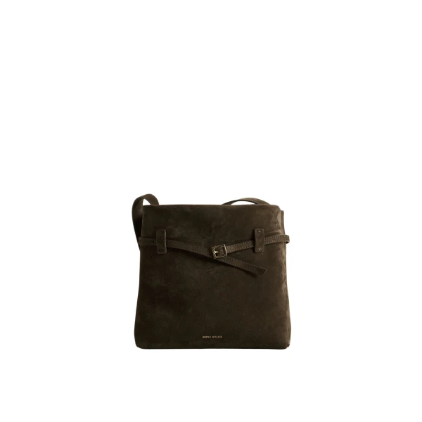 Manu Atelier Mini Tote du Jour Tobacco Green Suede luxury Bags from  Luxury Handbags Marketplace
