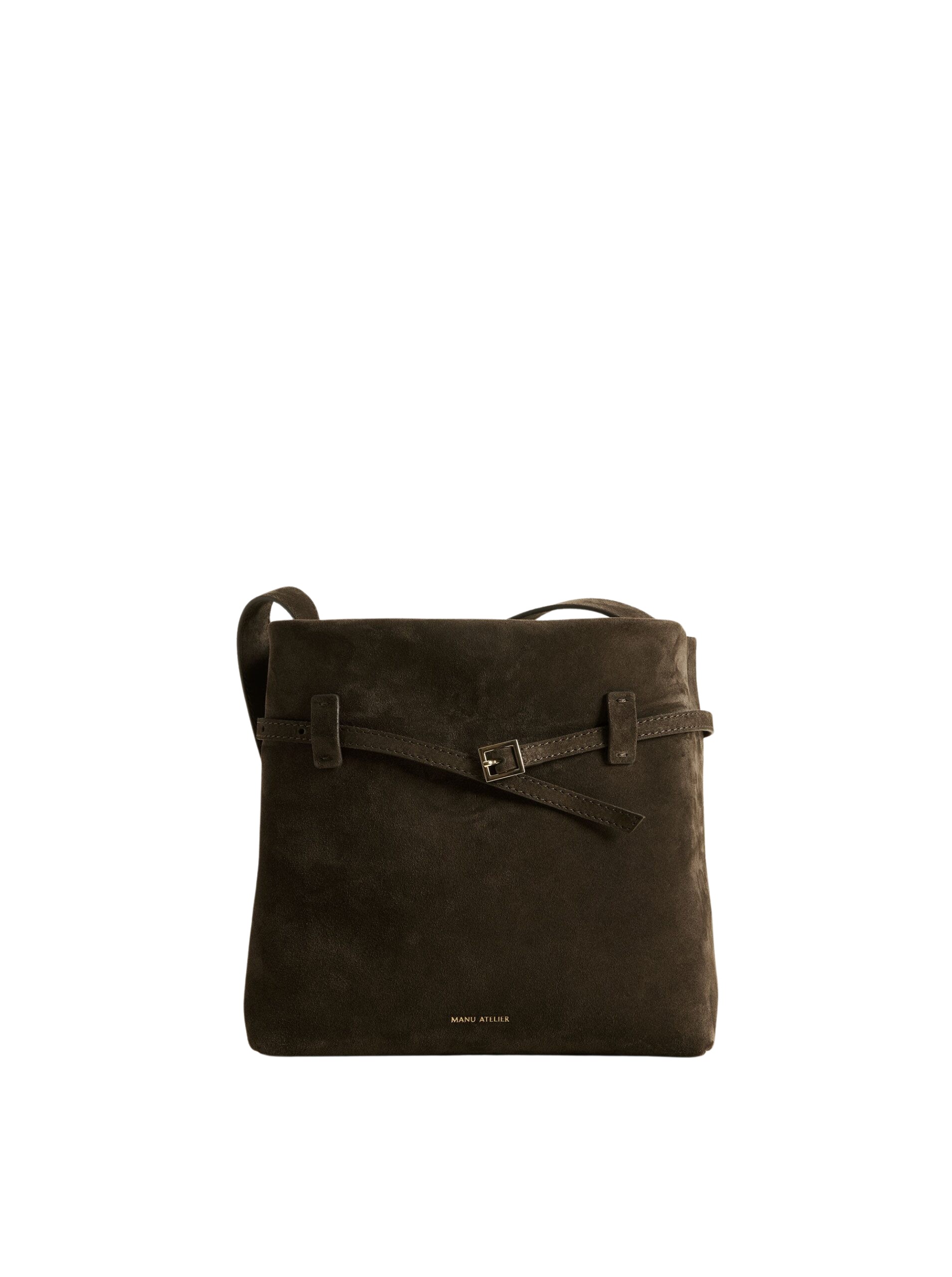 Manu Atelier Mini Tote du Jour Tobacco Green Suede luxury Bags from  Luxury Handbags Marketplace