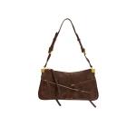 Manu Atelier Three Zipped Baguette Deep Brown Suede luxury Bags from  Luxury Handbags Marketplace
