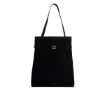 Manu Atelier Tote du Jour Black Suede luxury Bags from  Luxury Handbags Marketplace