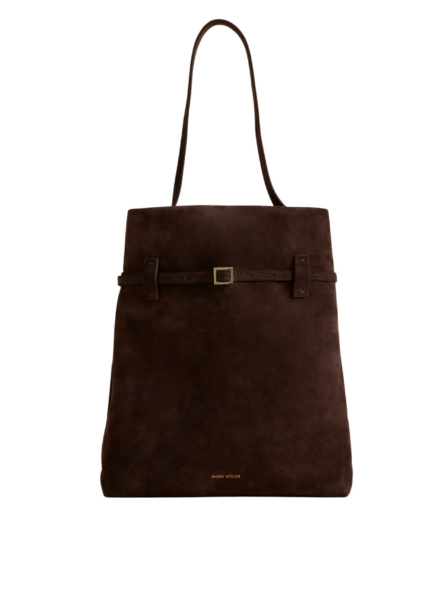 Manu Atelier Tote du Jour Deep Brown Suede luxury Bags from  Luxury Handbags Marketplace