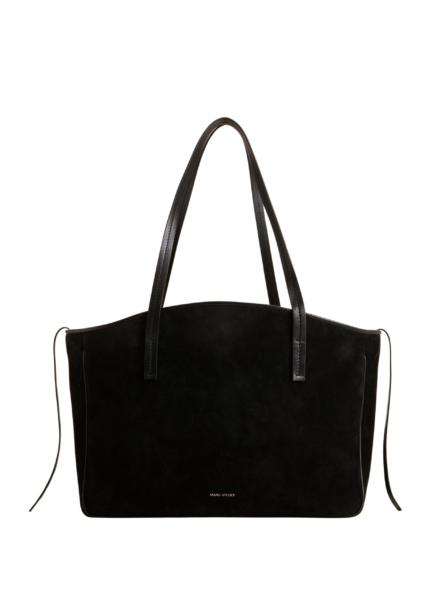 Manu Atelier XL du Jour Black Suede & Black Soft luxury Bags from  Luxury Handbags Marketplace