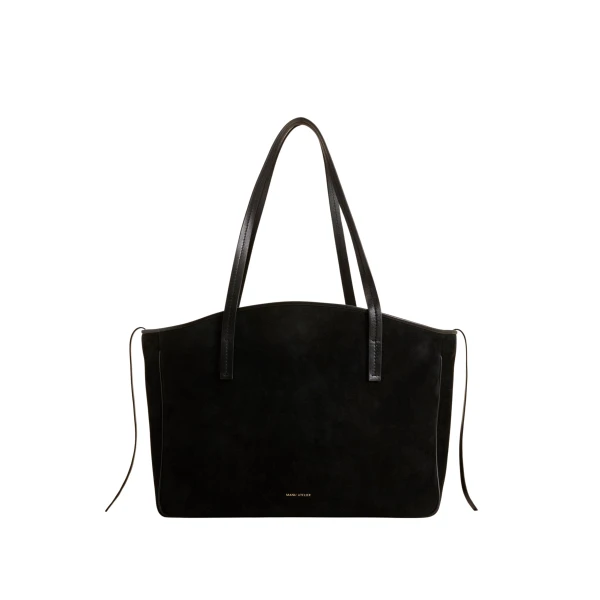 Manu Atelier XL du Jour Black Suede & Black Soft luxury Bags from  Luxury Handbags Marketplace