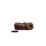 Manu Atelier XX Mini Cylinder Deep Brown luxury Bags from  Luxury Handbags Marketplace