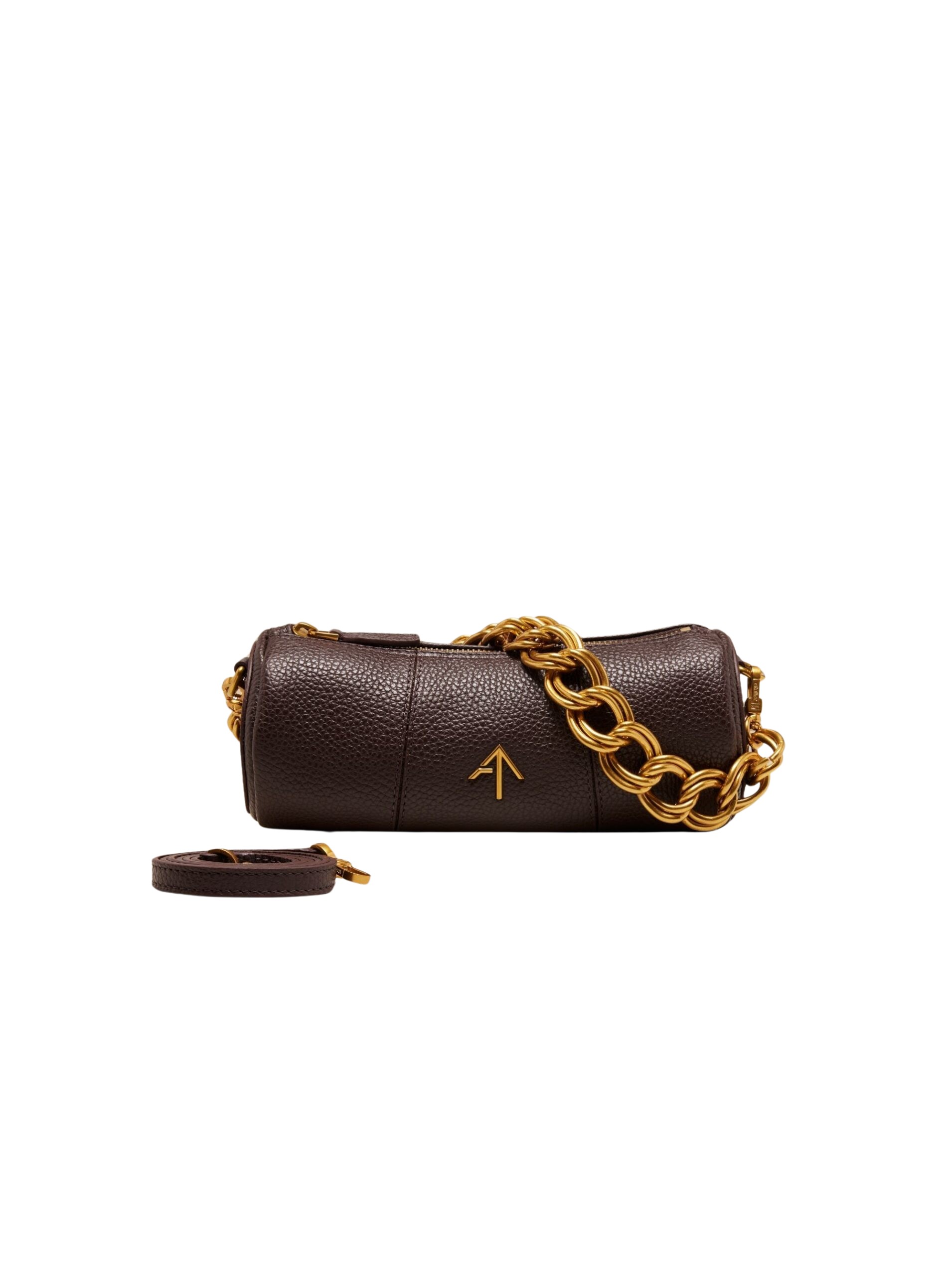 Manu Atelier XX Mini Cylinder Deep Brown luxury Bags from  Luxury Handbags Marketplace