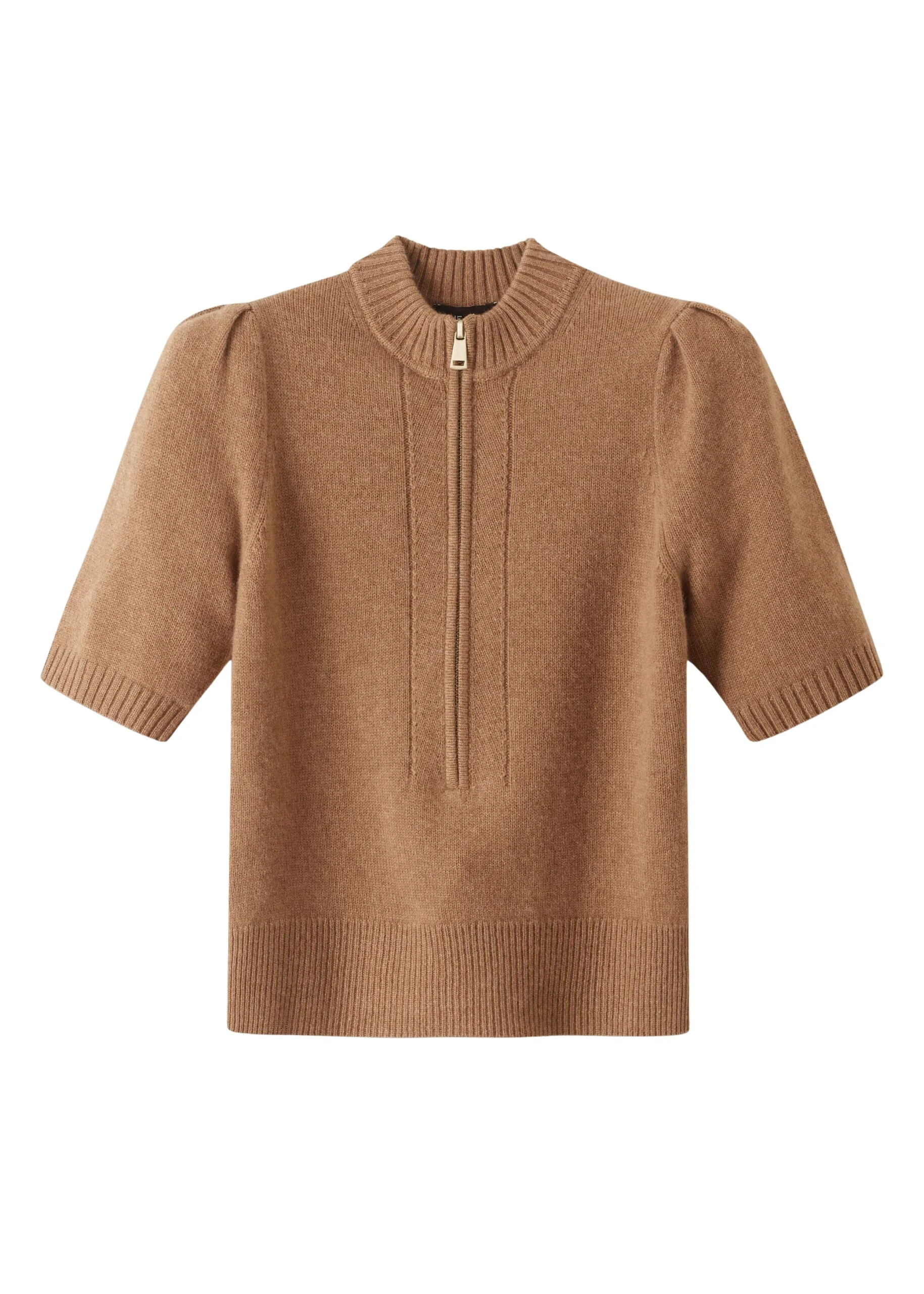 Me-and-Em-Cashmere-Zip-Neck-Pouf-Sleeve-Tee-scaled66445_nobg Me and Em Knitwear luxury Clothing from Luxury Handbags Marketplace