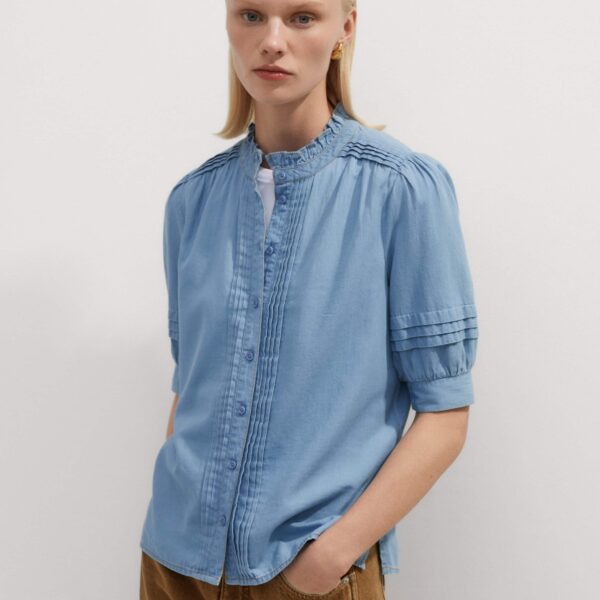 Me and Em Chambray Blouse, view 4