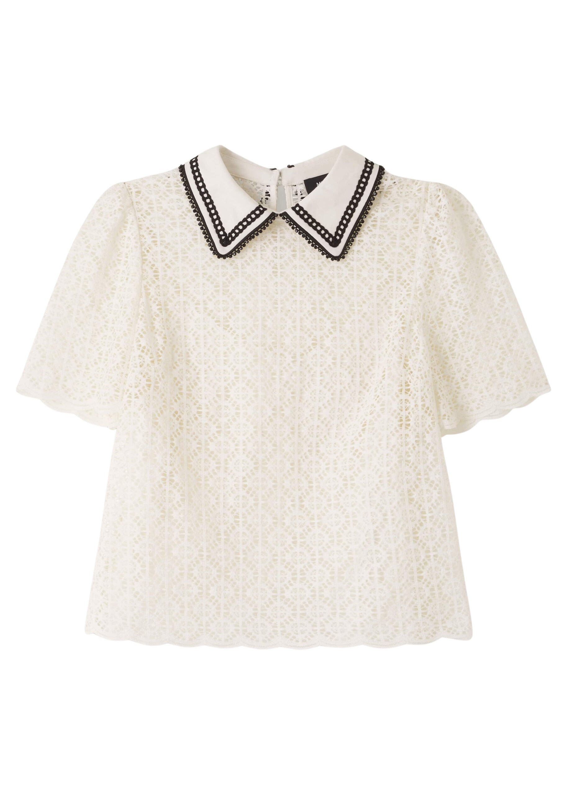 Me and Em Evening Lace Short Sleeve Top + Cami