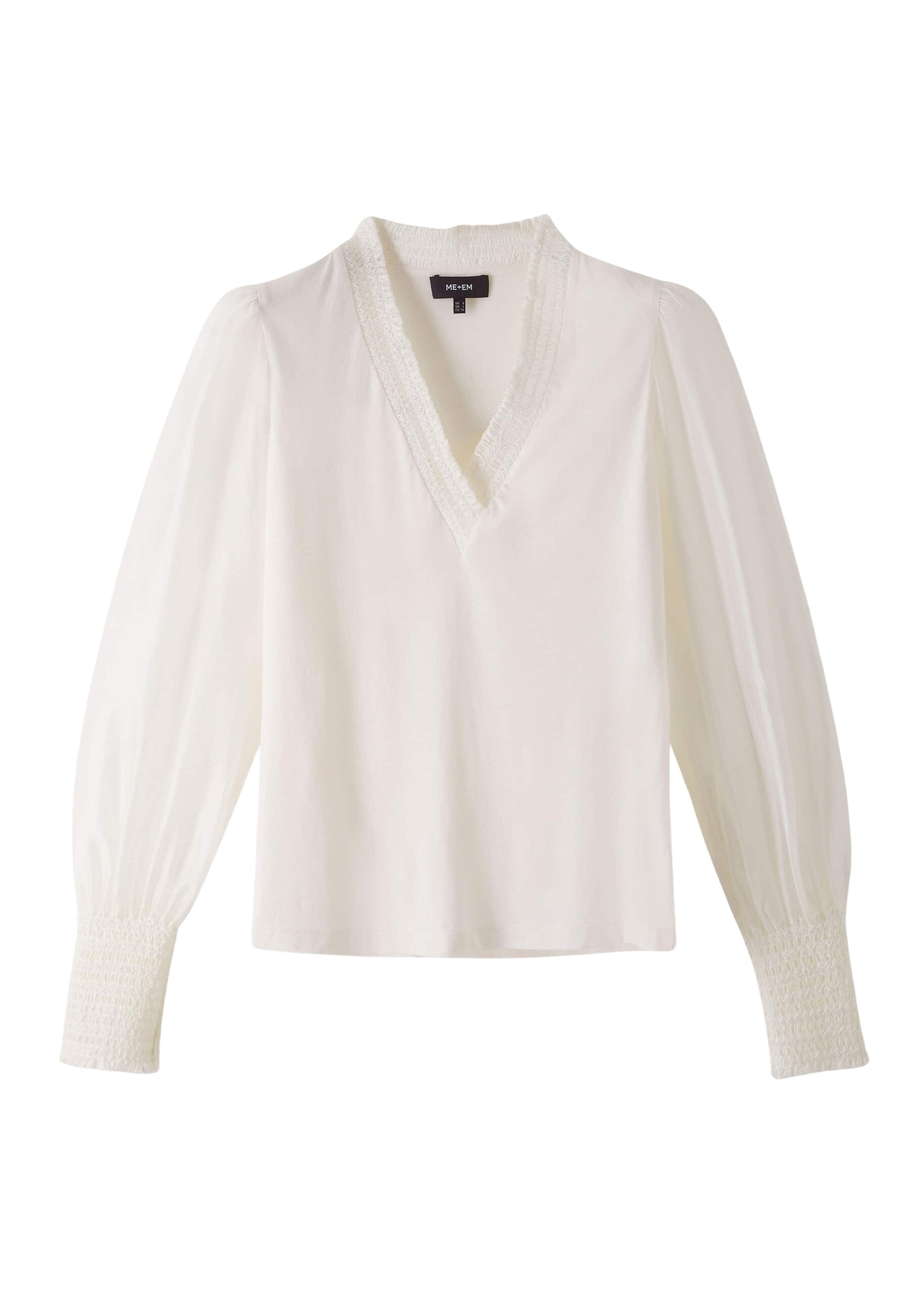 Me and Em Fluid Balloon Sleeve Layering Blouse