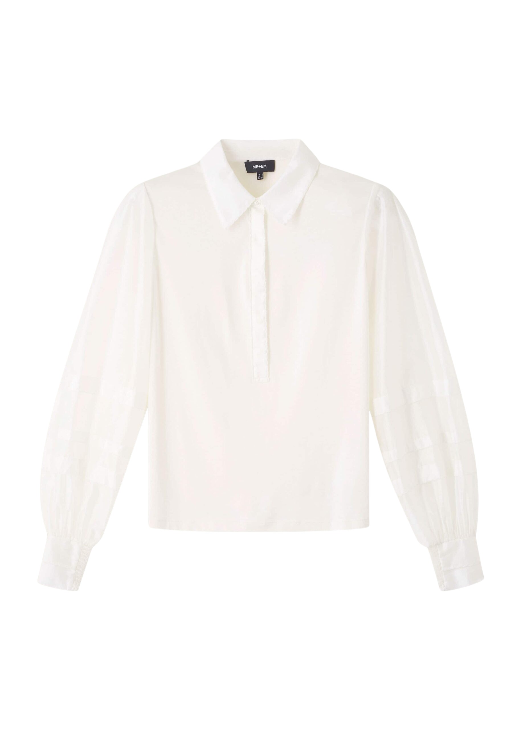Me and Em Fluid Scallop Detail Layering Shirt