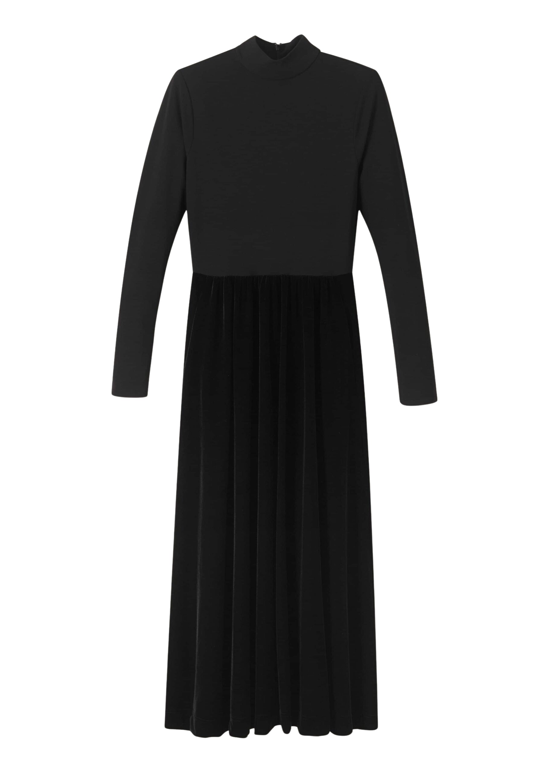 Me and Em Mixed Media Long Sleeve Maxi Dress
