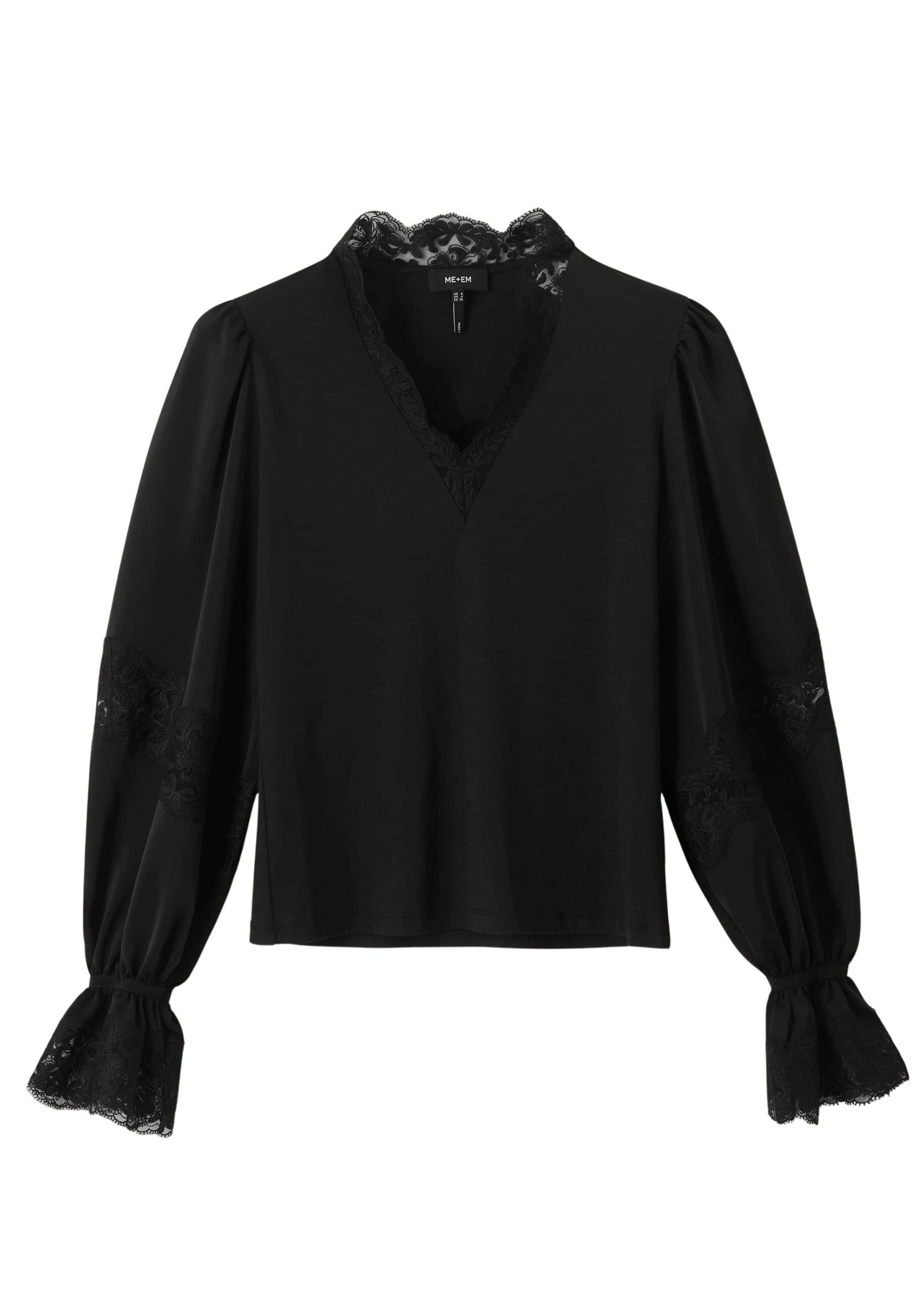 Me and Em Satin Lace Layering Blouse