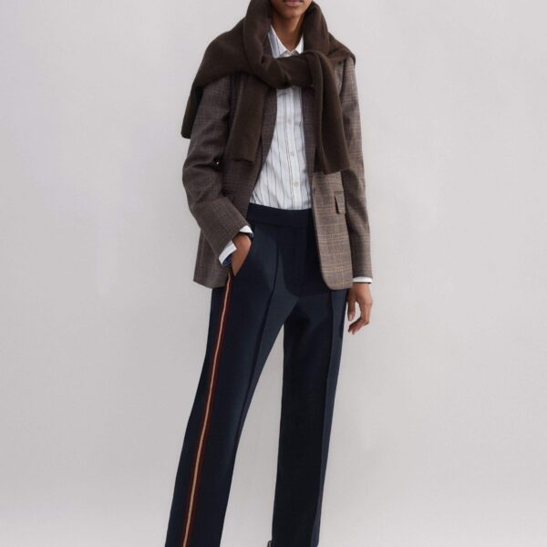 Me and Em Tomboy Side Stripe Slim Crop Pant, view 4