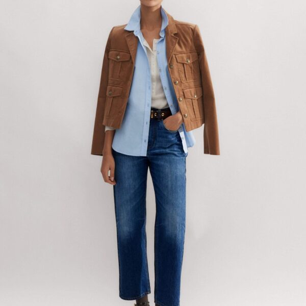 Me and Em Two-Tone Straight Crop Jean, view 4
