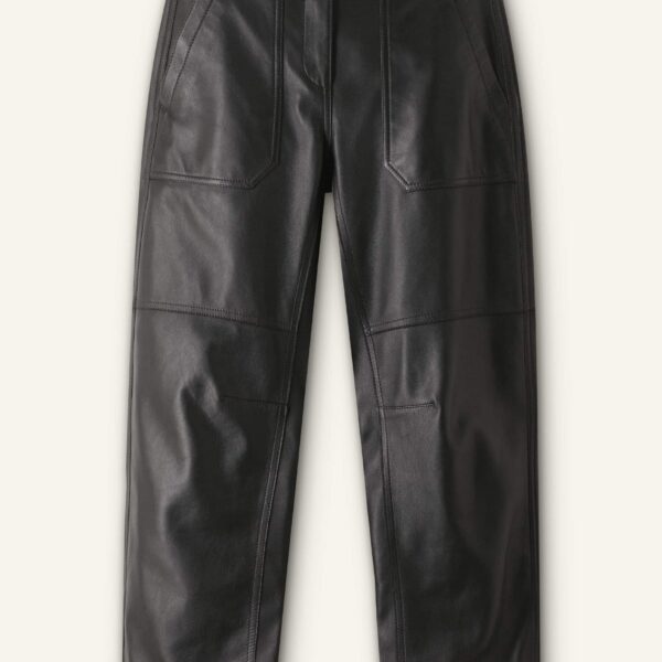 Me and Em Washed Leather Engineered-Leg Pant, view 6