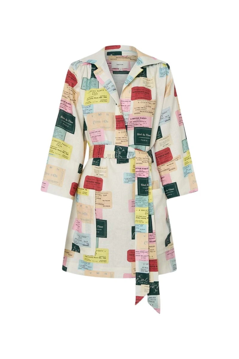 Oroton-Invitation-Print-Tunic-Dress57336_nobg Oroton Dresses luxury Clothing from Luxury Handbags Marketplace