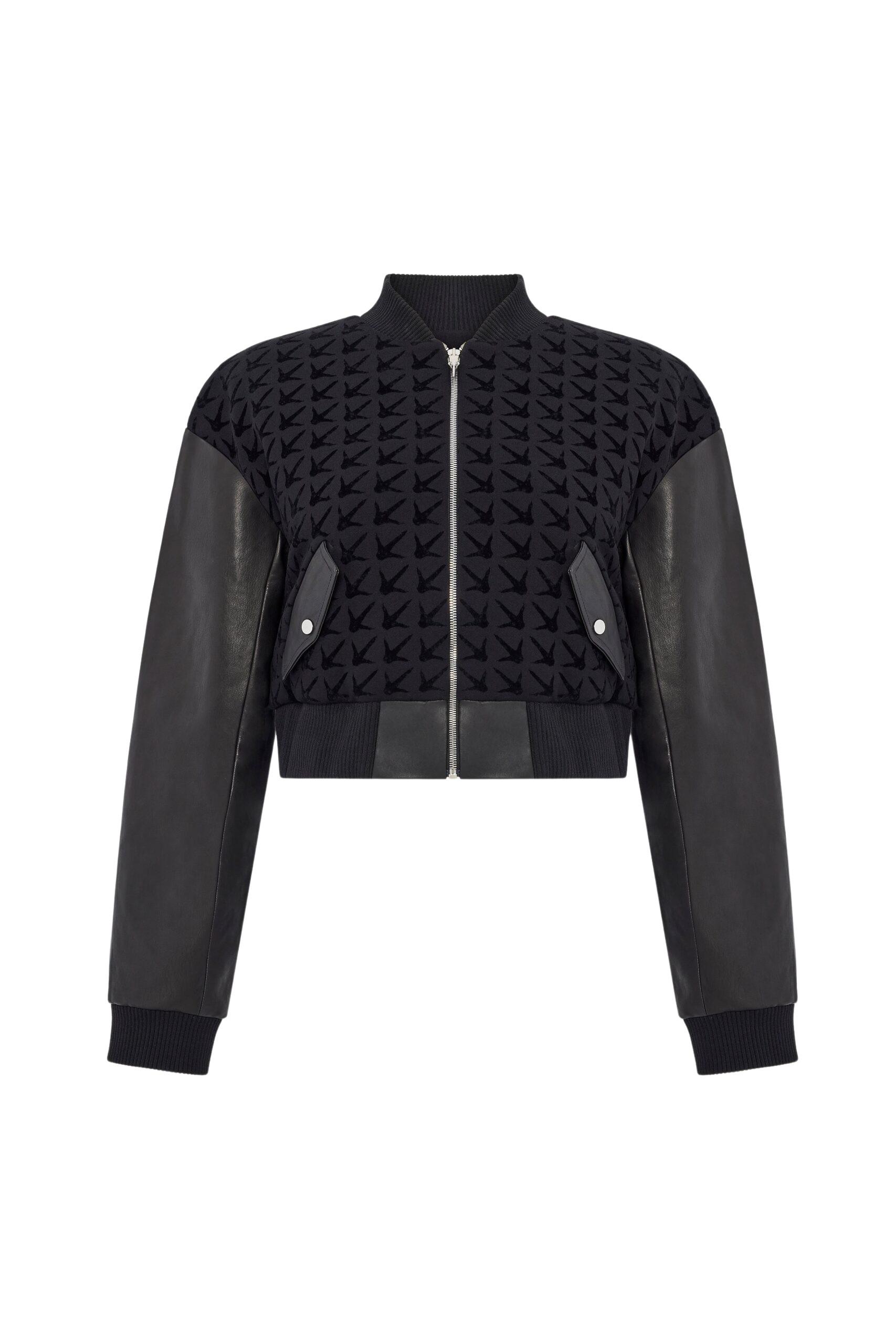 Pritch London Claw Cropped Bomber Jacket