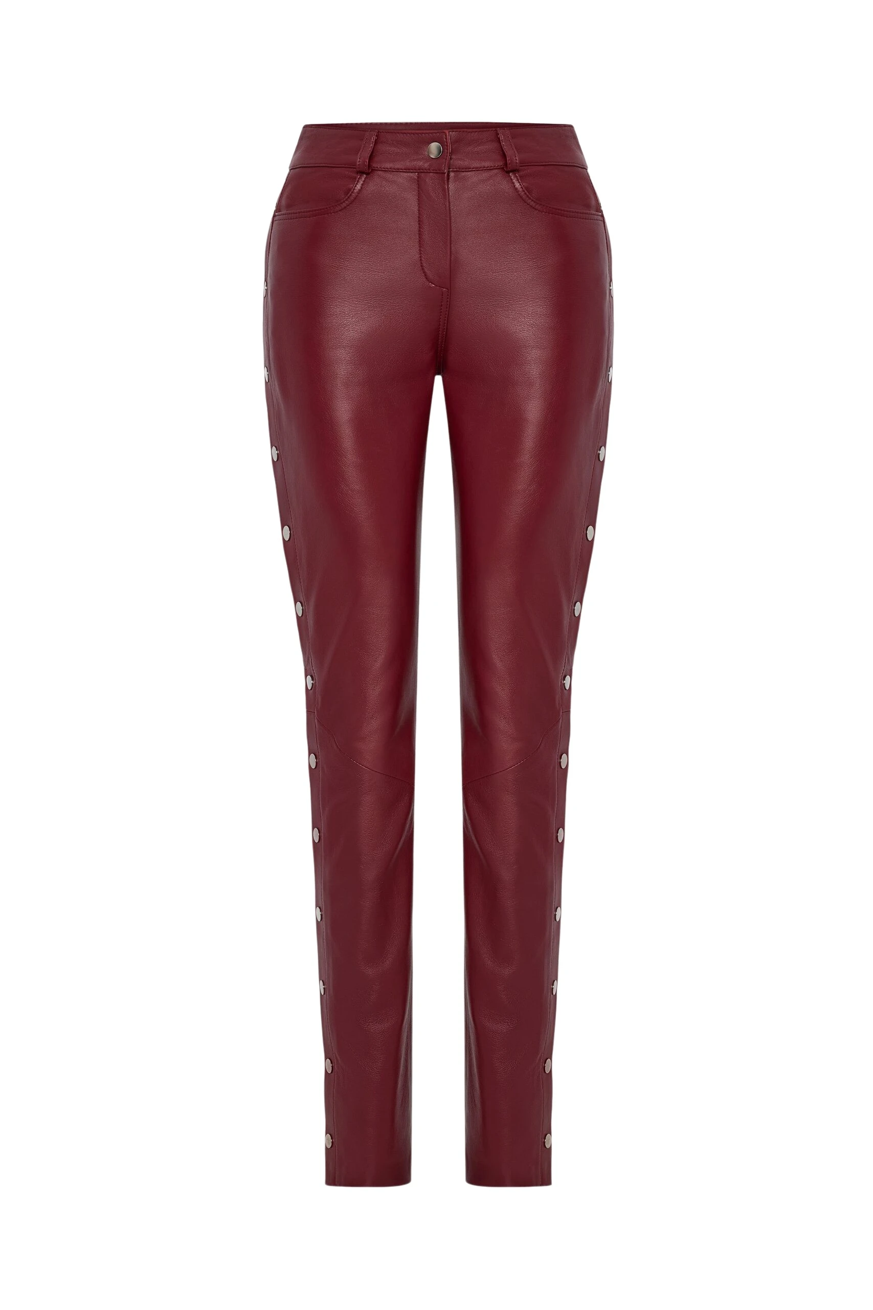 Pritch-London-Leather-Popper-Trousers-Wine-Red-scaled31189_nobg Red Corset Pants luxury Clothing from Luxury Handbags Marketplace