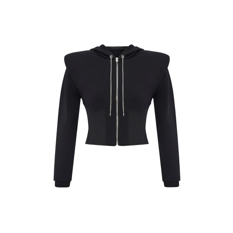 Black Corset Hoodies luxury Clothing from  Luxury Handbags Marketplace