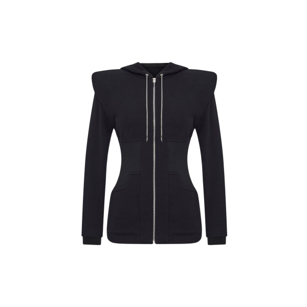 Black Corset Hoodies luxury Clothing from  Luxury Handbags Marketplace