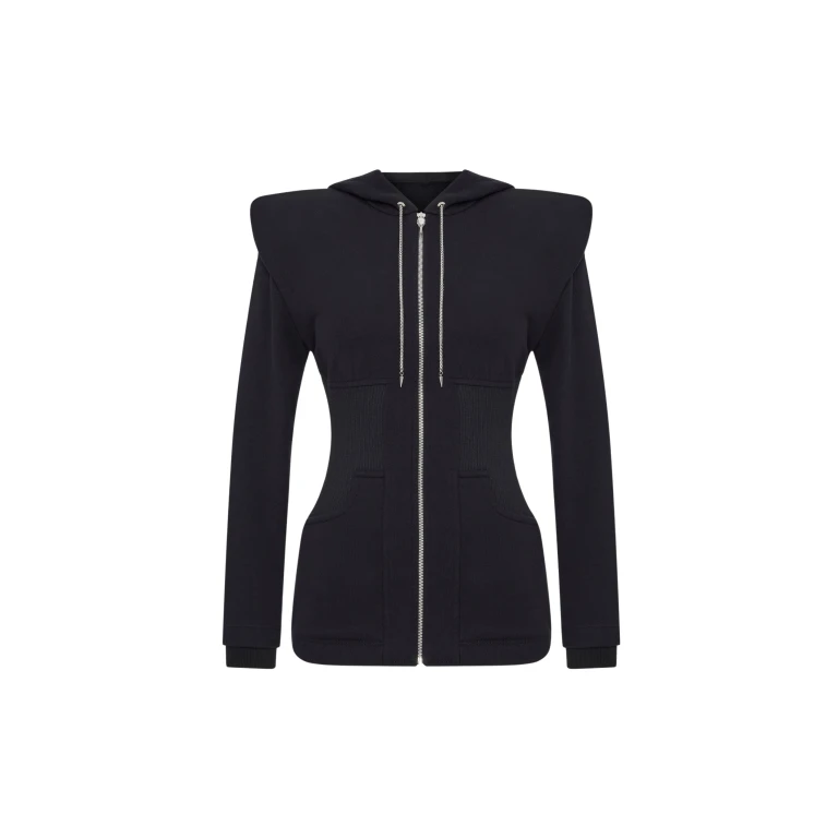 Black Corset Hoodies luxury Clothing from  Luxury Handbags Marketplace