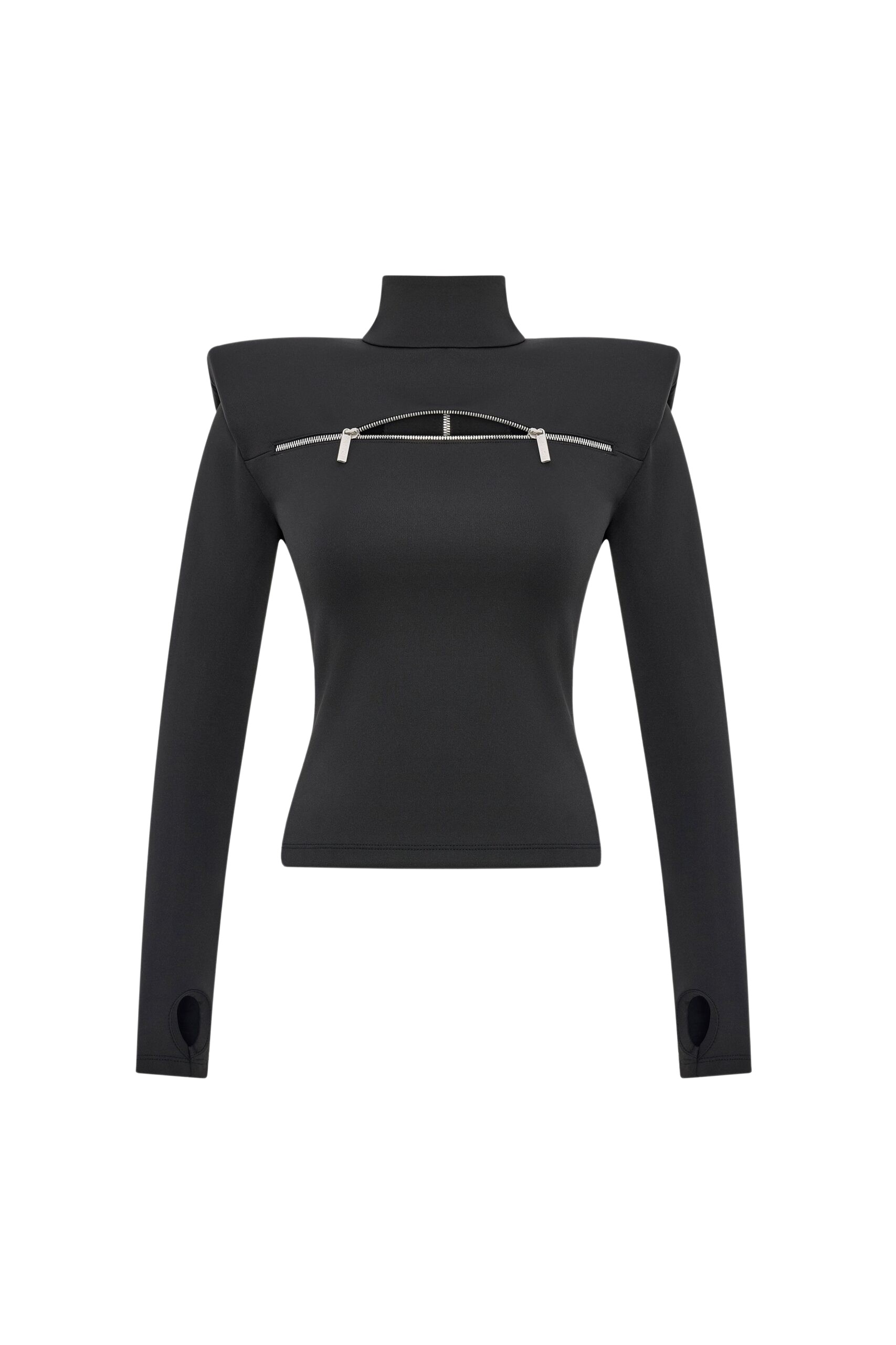 Pritch London Zip It Turtleneck Top