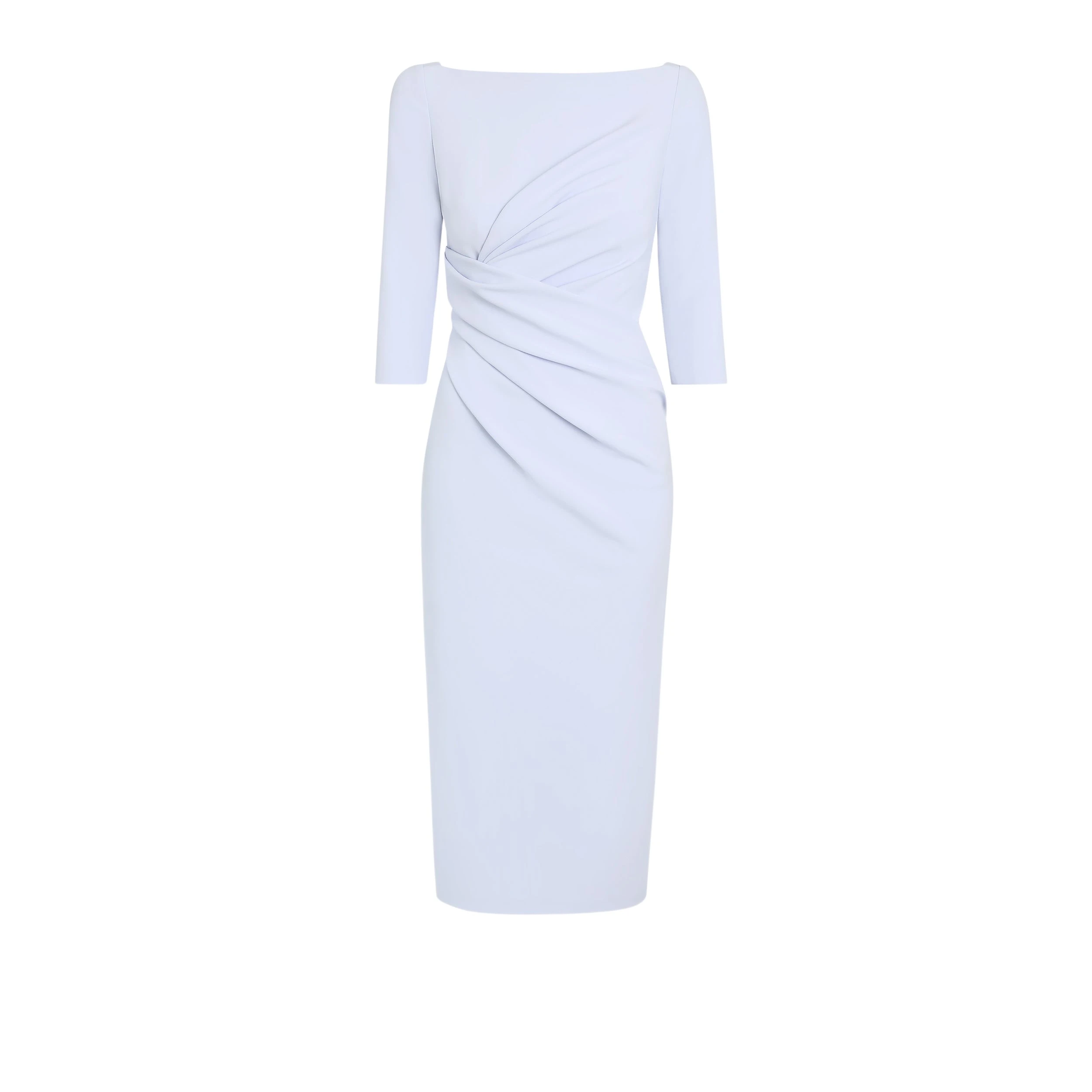 Safiyaa-Asena-Silk-Blue-Midi-Dress29937_nobg Safiyaa Clothing luxury Clothing from Luxury Handbags Marketplace