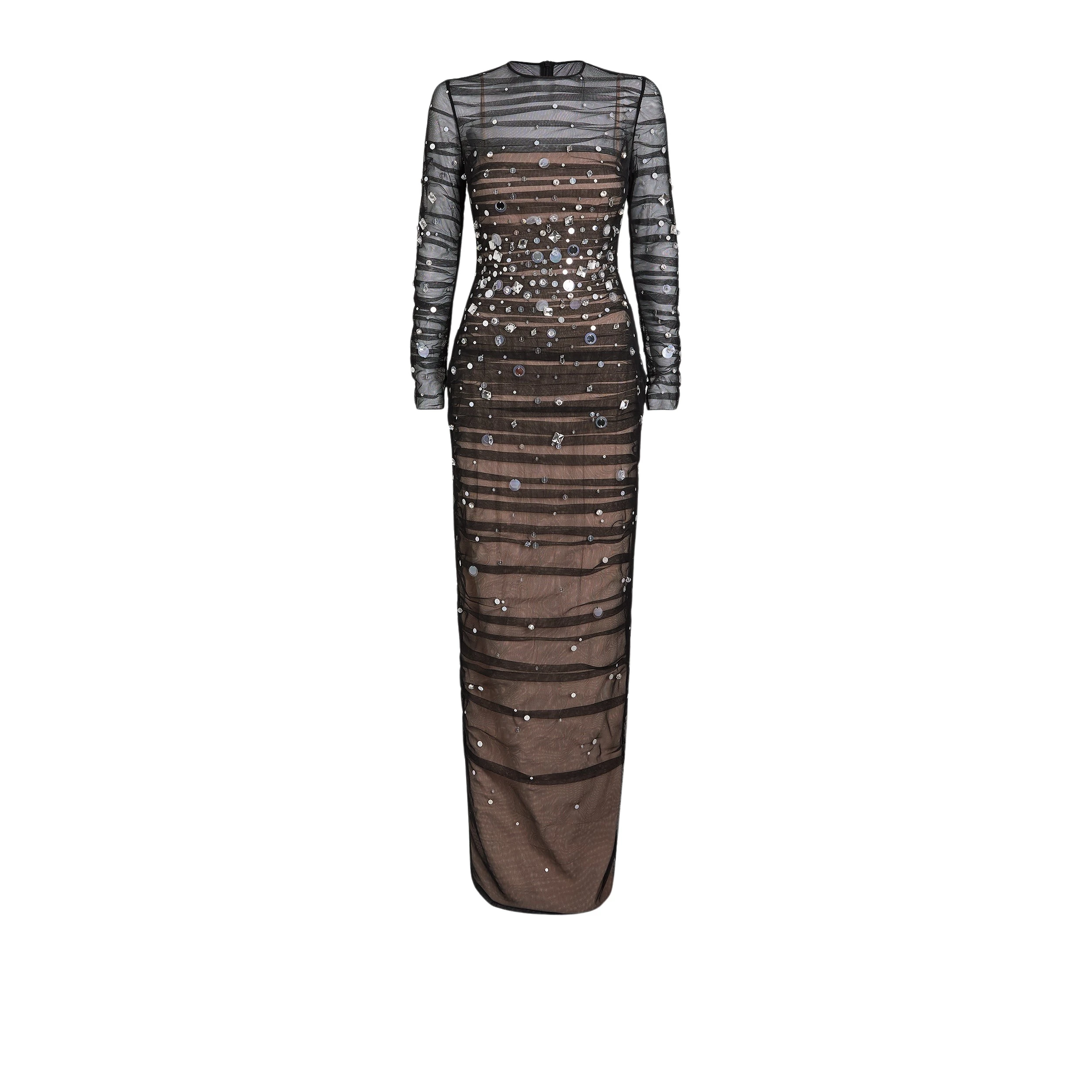 Safiyaa-Defne-Black-Long-Dress98269_nobg Safiyaa Clothing luxury Clothing from Luxury Handbags Marketplace