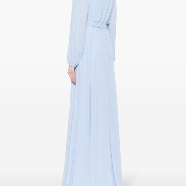 Saiid Kobeisy Crepe georgette embroided flowers kaftan, view 4