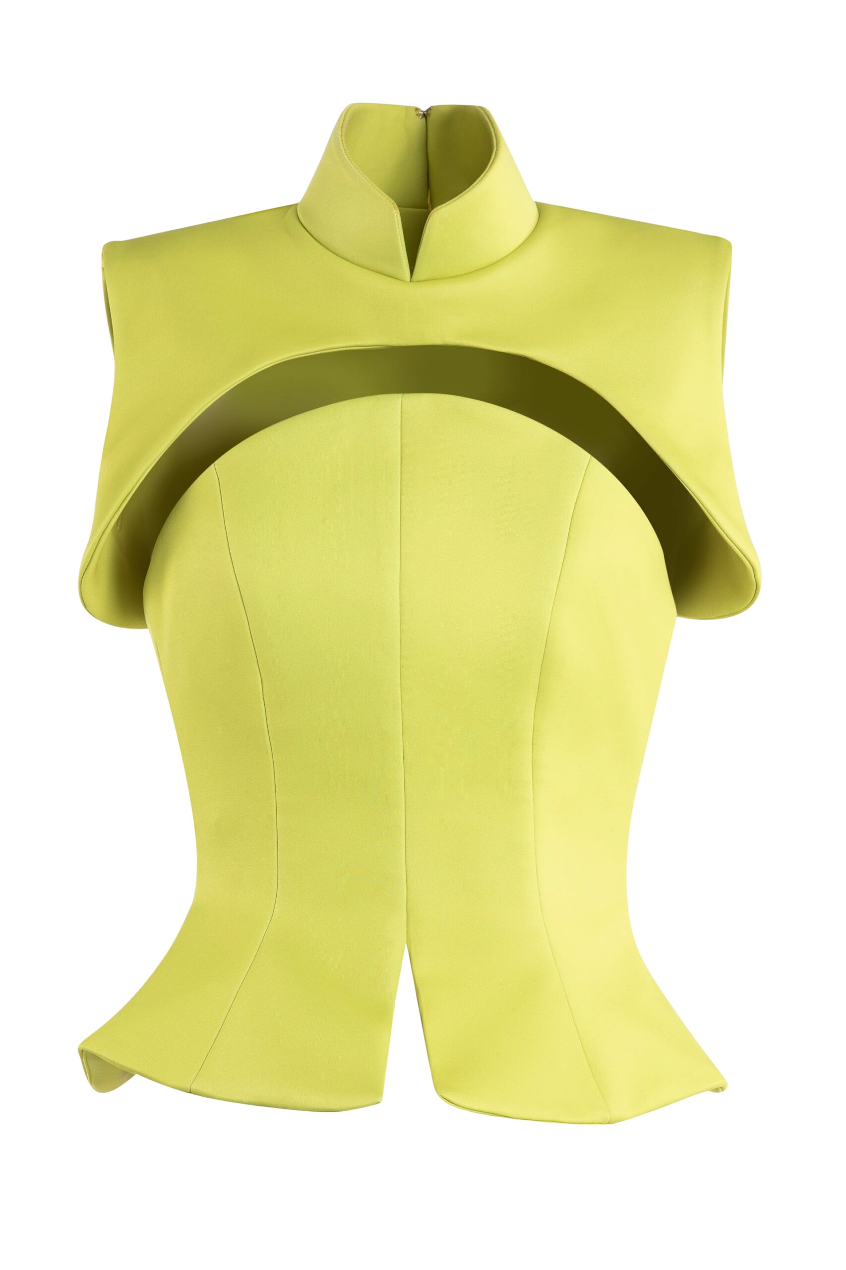 Saiid Kobeisy Neoprene corset with detachable bolero top