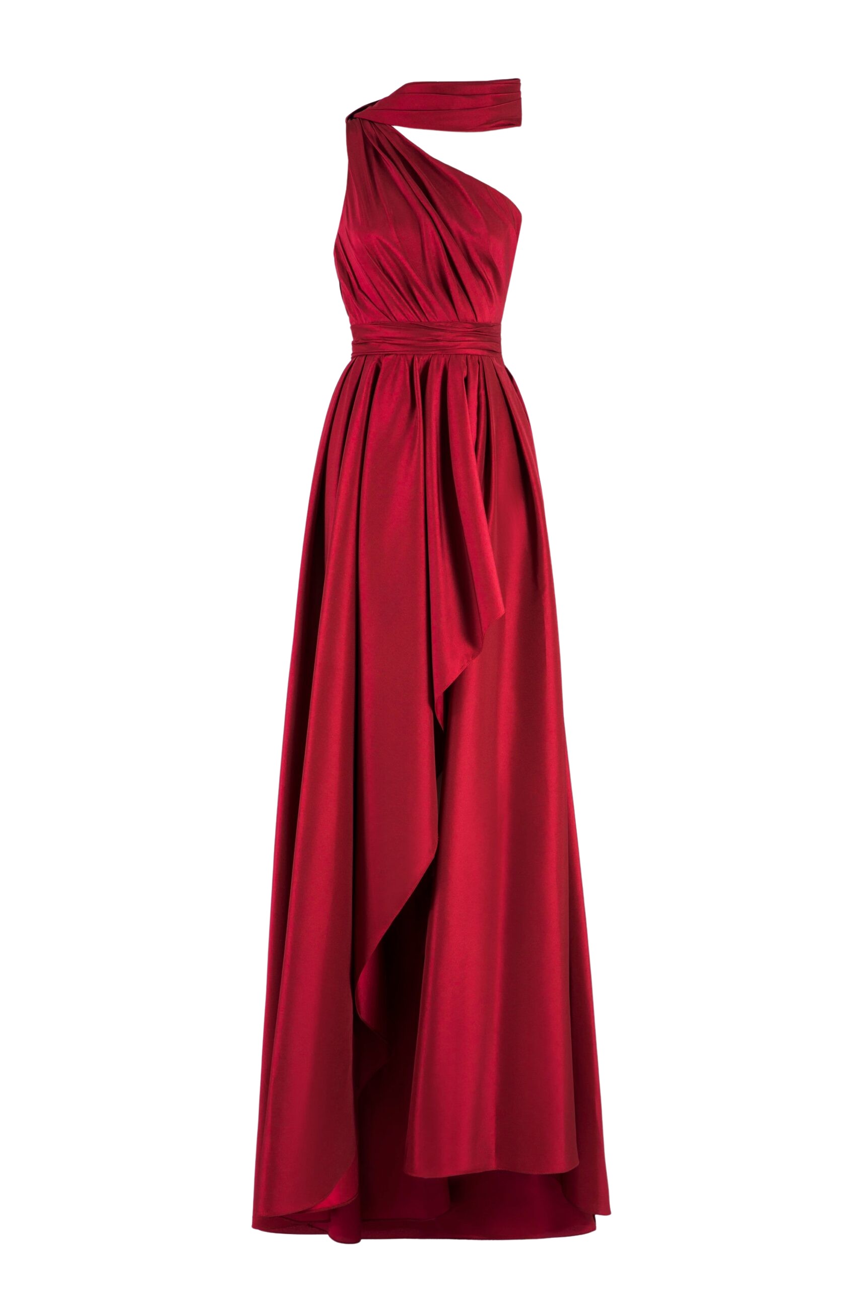 Saiid Kobeisy One shoulder taffeta dress
