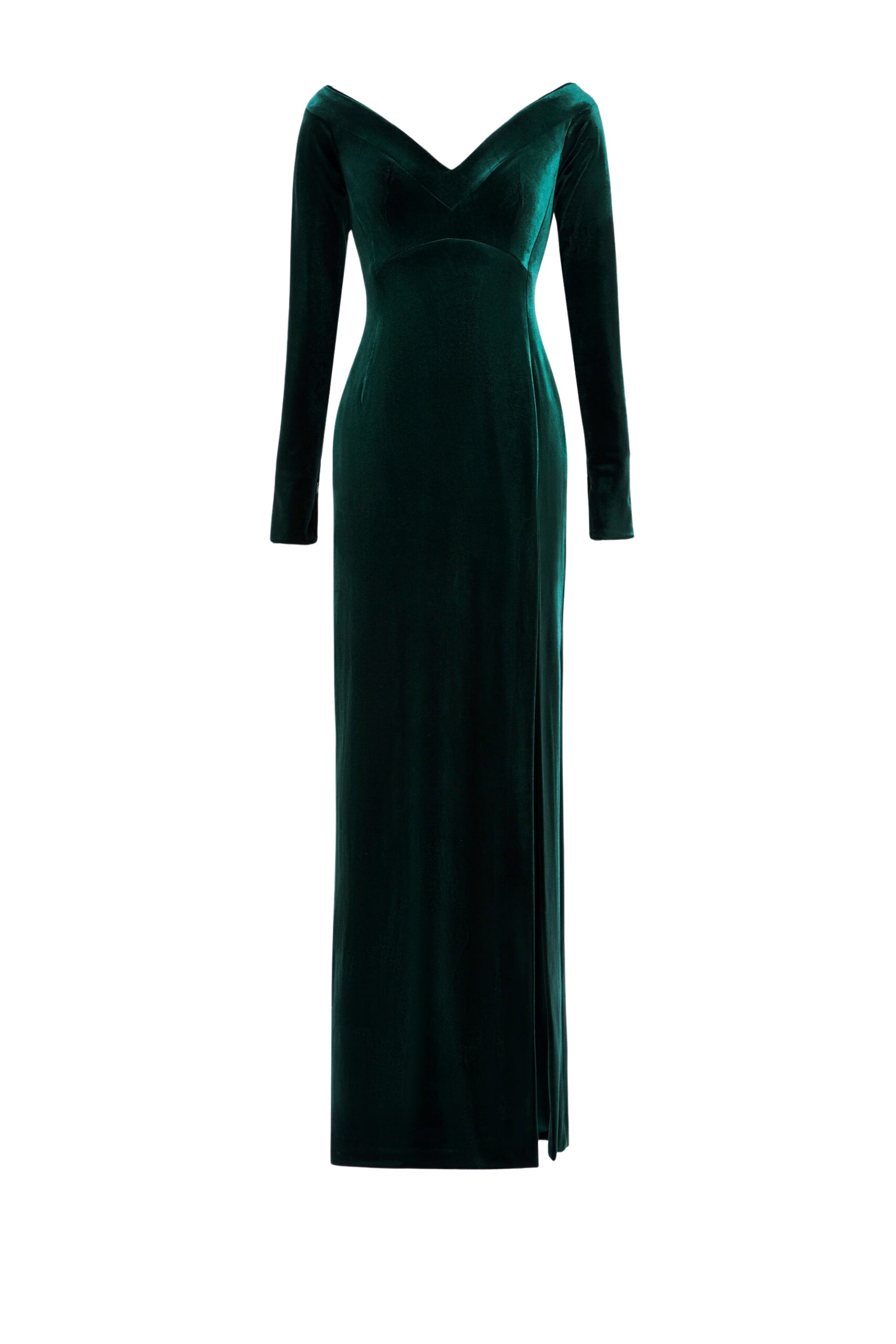 Saiid Kobeisy Velvet long fitted dress
