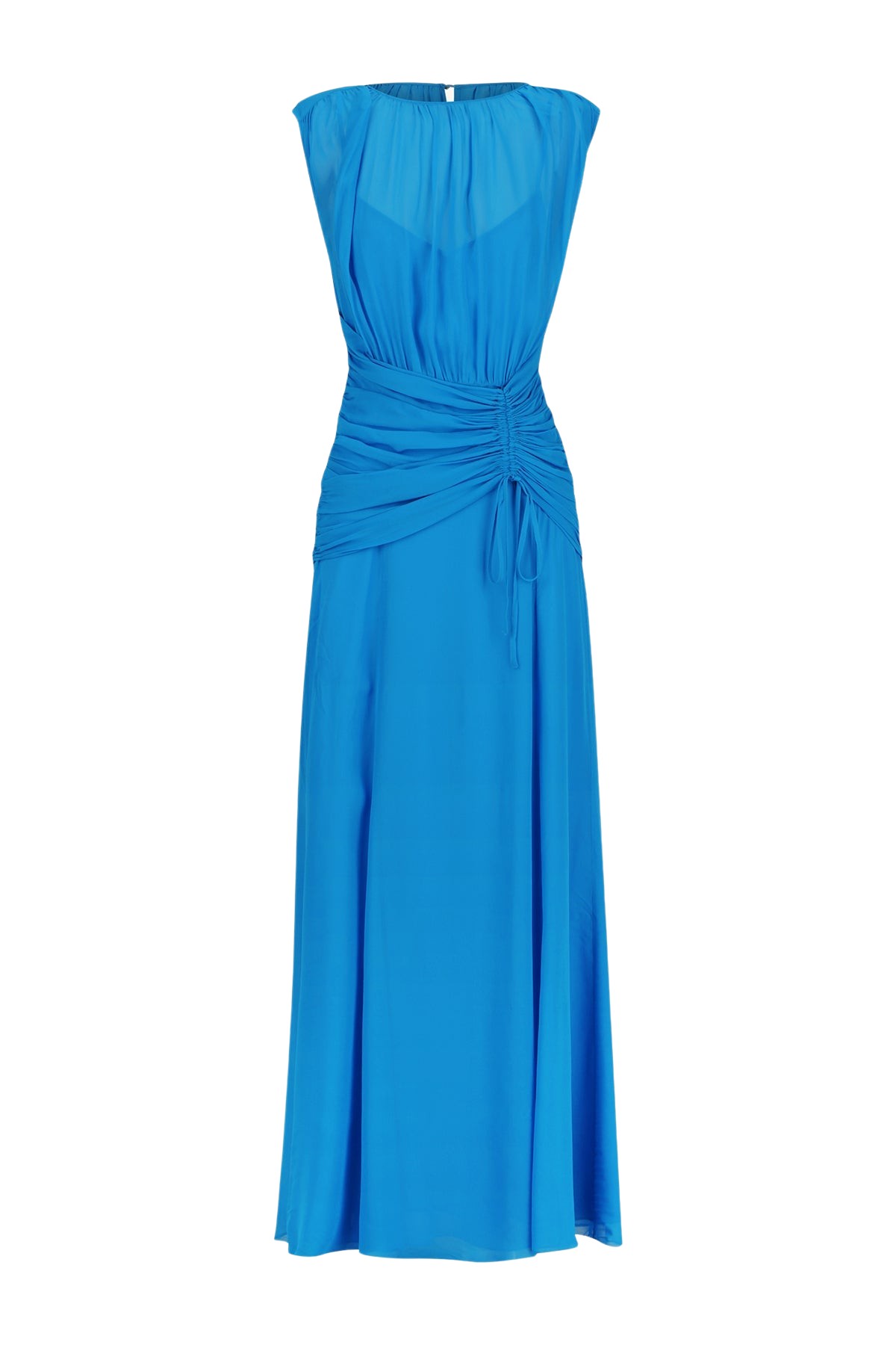 Shona Joy Amina High Neck Maxi Dress – Aqua