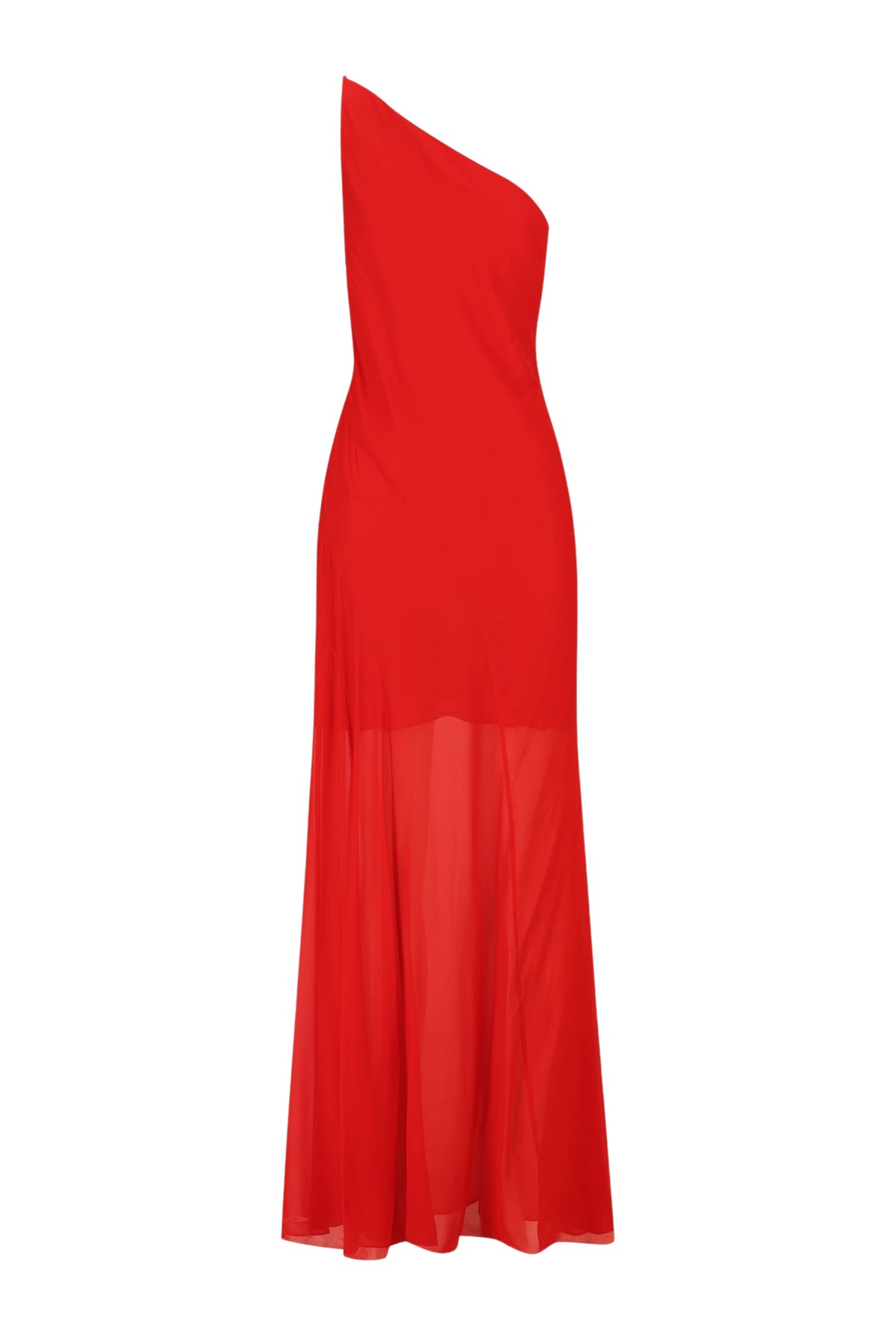 Shona Joy Amina One Shoulder Panelled Maxi Dress – Chilli