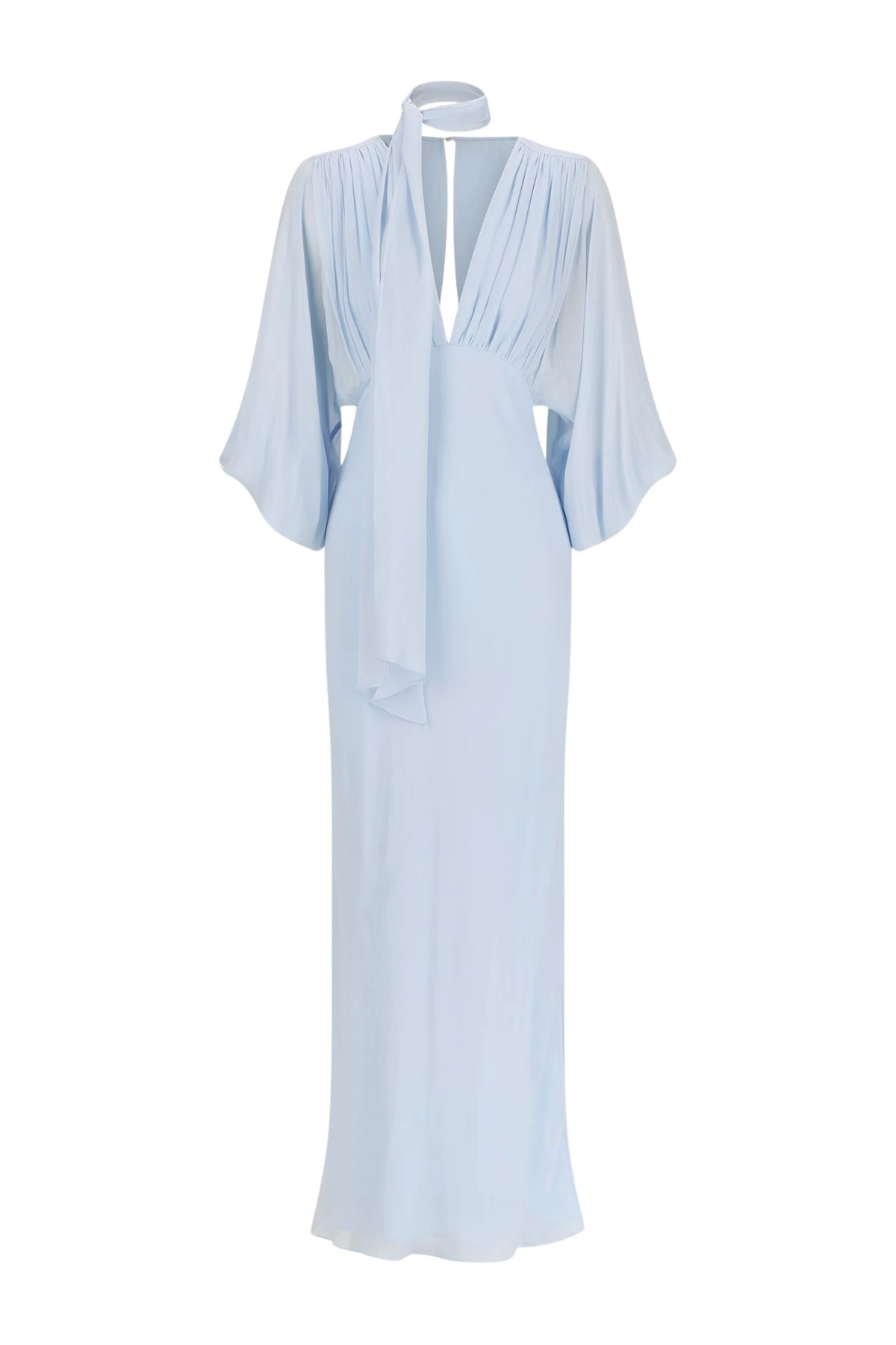 Shona-Joy-Amina-Plunge-Balloon-Sleeve-Maxi-Dress-Sky87480_nobg Shona Joy Blue Dress luxury Clothing from Luxury Handbags Marketplace