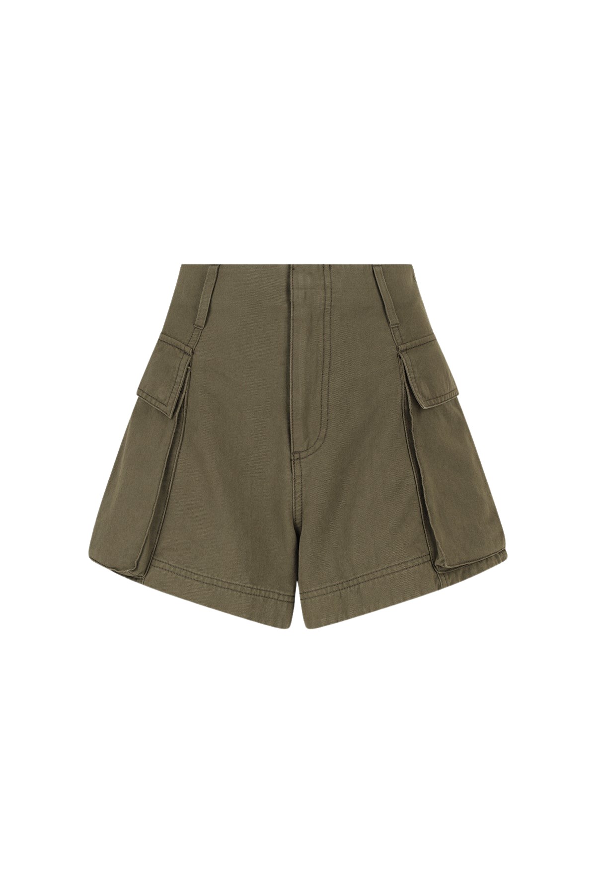 Shona Joy Ariana Patch Pocket Short – Khaki