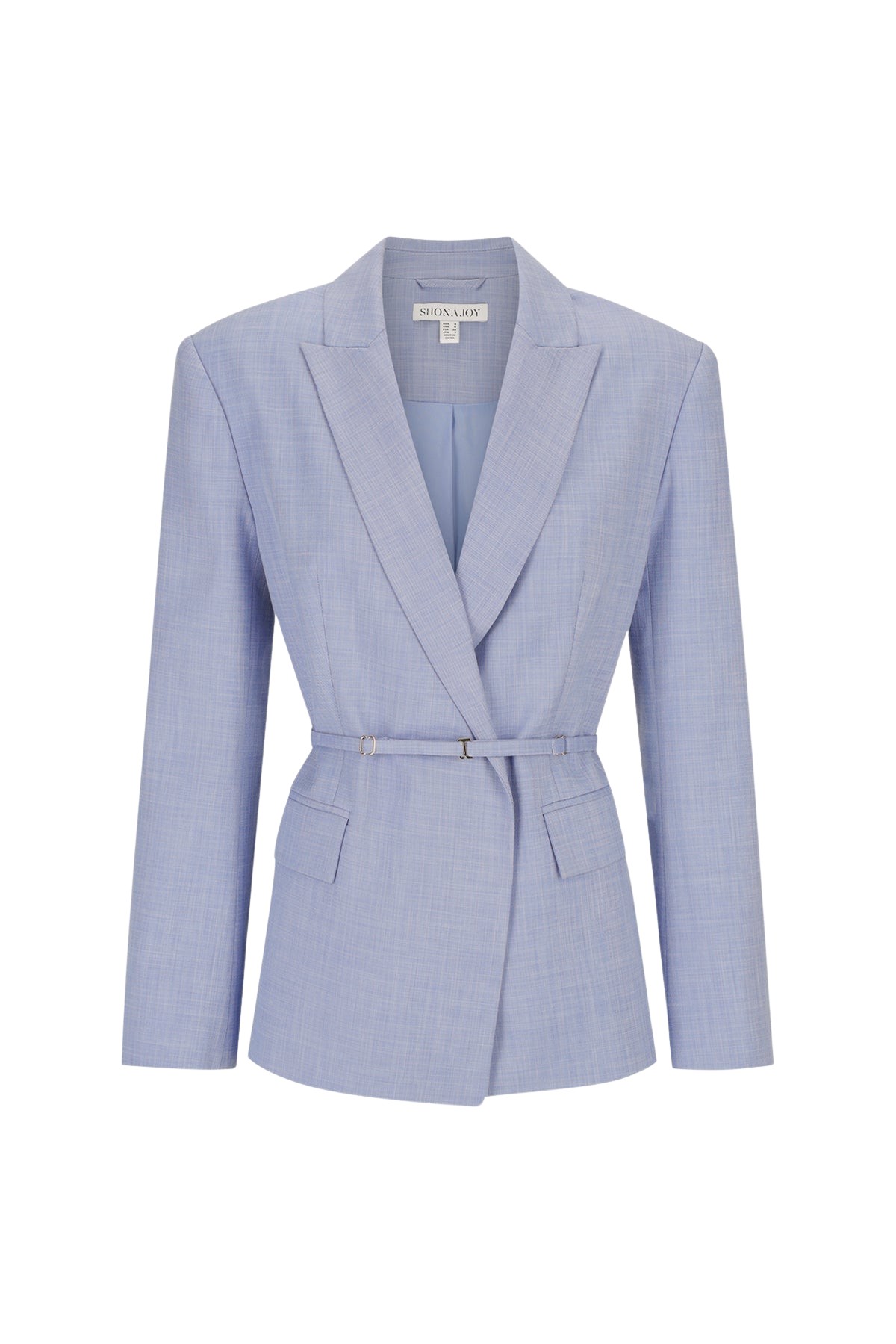 Shona Joy Asher Belted Blazer – Chambray Blue