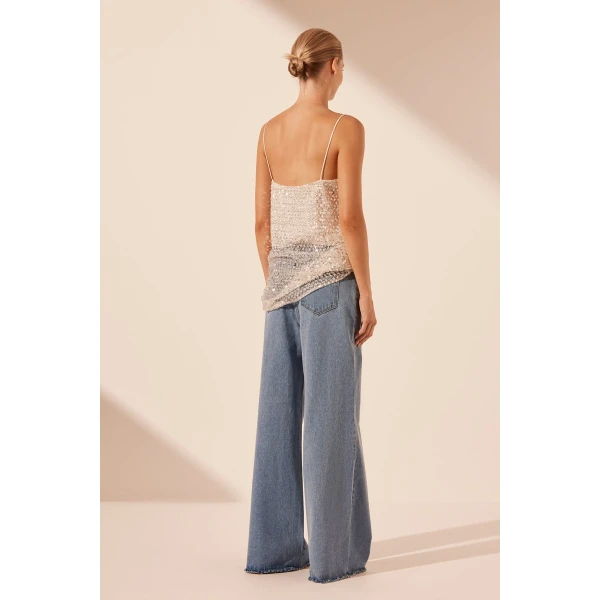 Shona Joy Silver Top luxury Clothing from  Luxury Handbags Marketplace