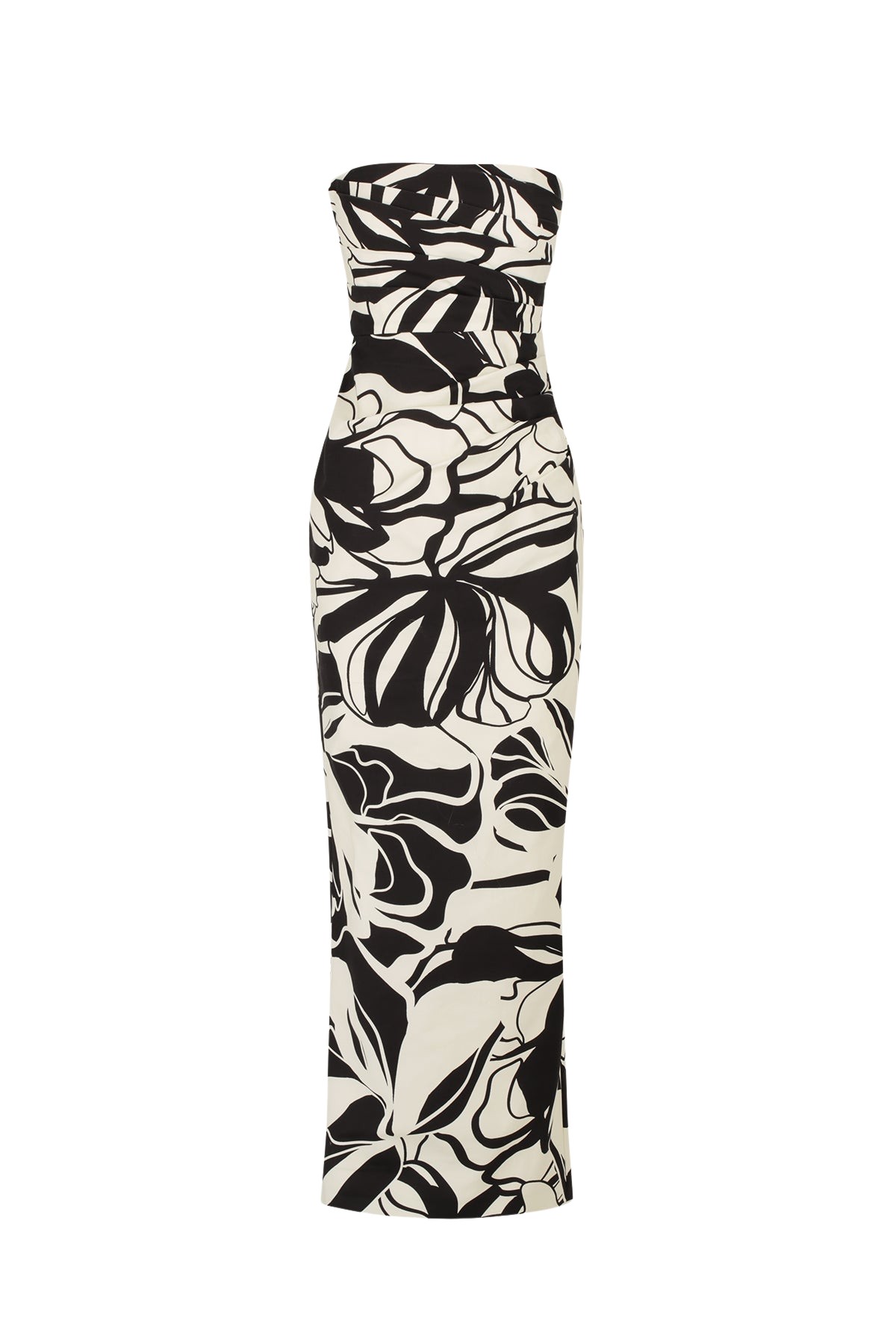 Shona Joy Azize Strapless Draped Maxi Dress