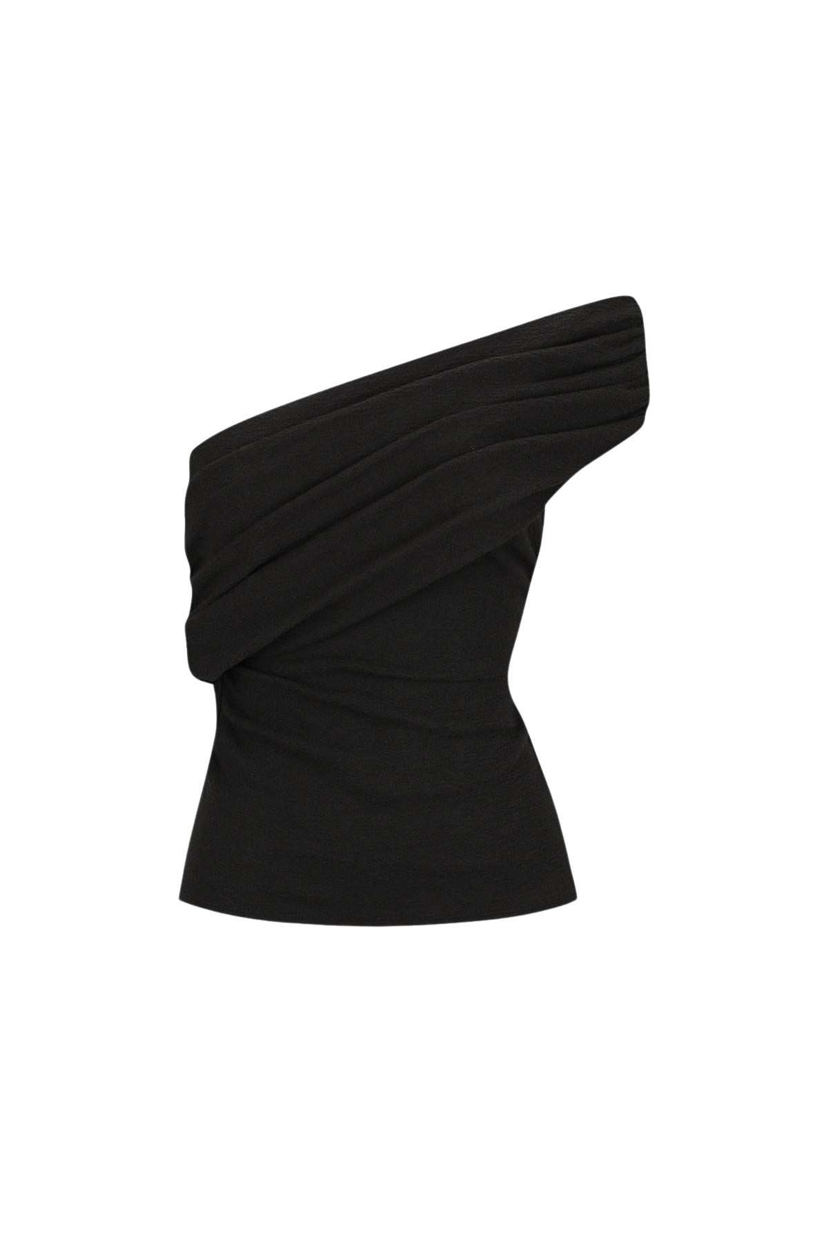 Shona Joy Beau One Shoulder Top – Black