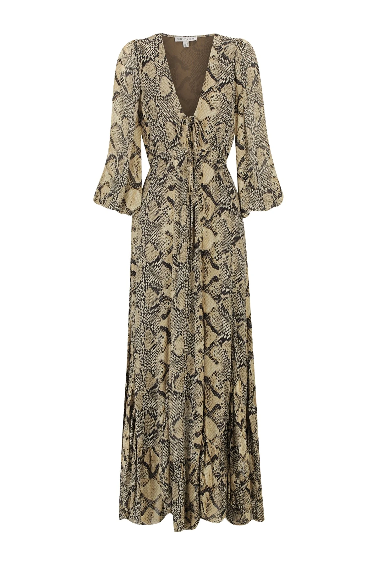 Shona-Joy-Hadiya-Lace-Front-Drawstring-Maxi-Dress81782_nobg Shona Joy Multicolour Dress luxury Clothing from Luxury Handbags Marketplace